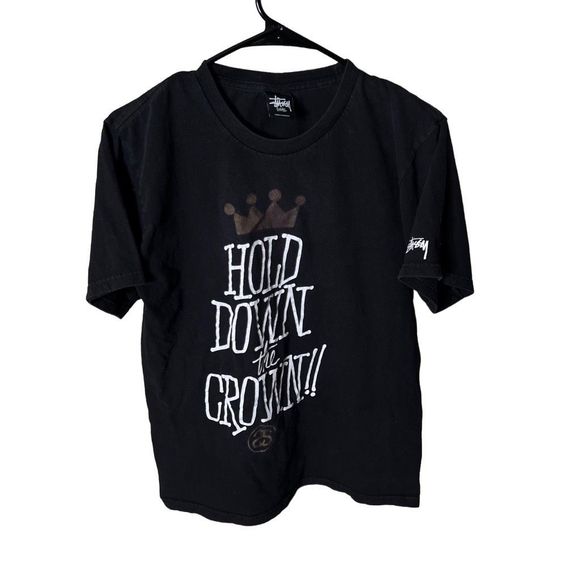 Stussy Hold Down The Crown T Shirt Large - Picture 1 of 3